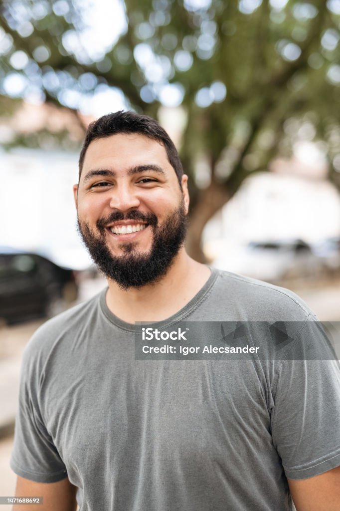 smiling latin american man